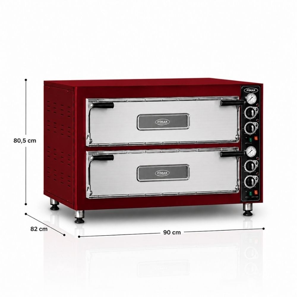 PimakPimak Elektrikli Pizza Fırını 4 + 4 Adet 62 x 62 (cm) İç EbatM014-4