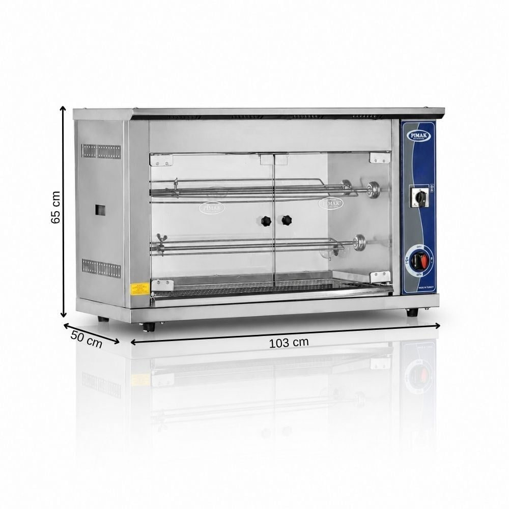 PimakPimak  Elektrikli Setüstü Piliç Çevirme Makinesi 15 piliçM004-E