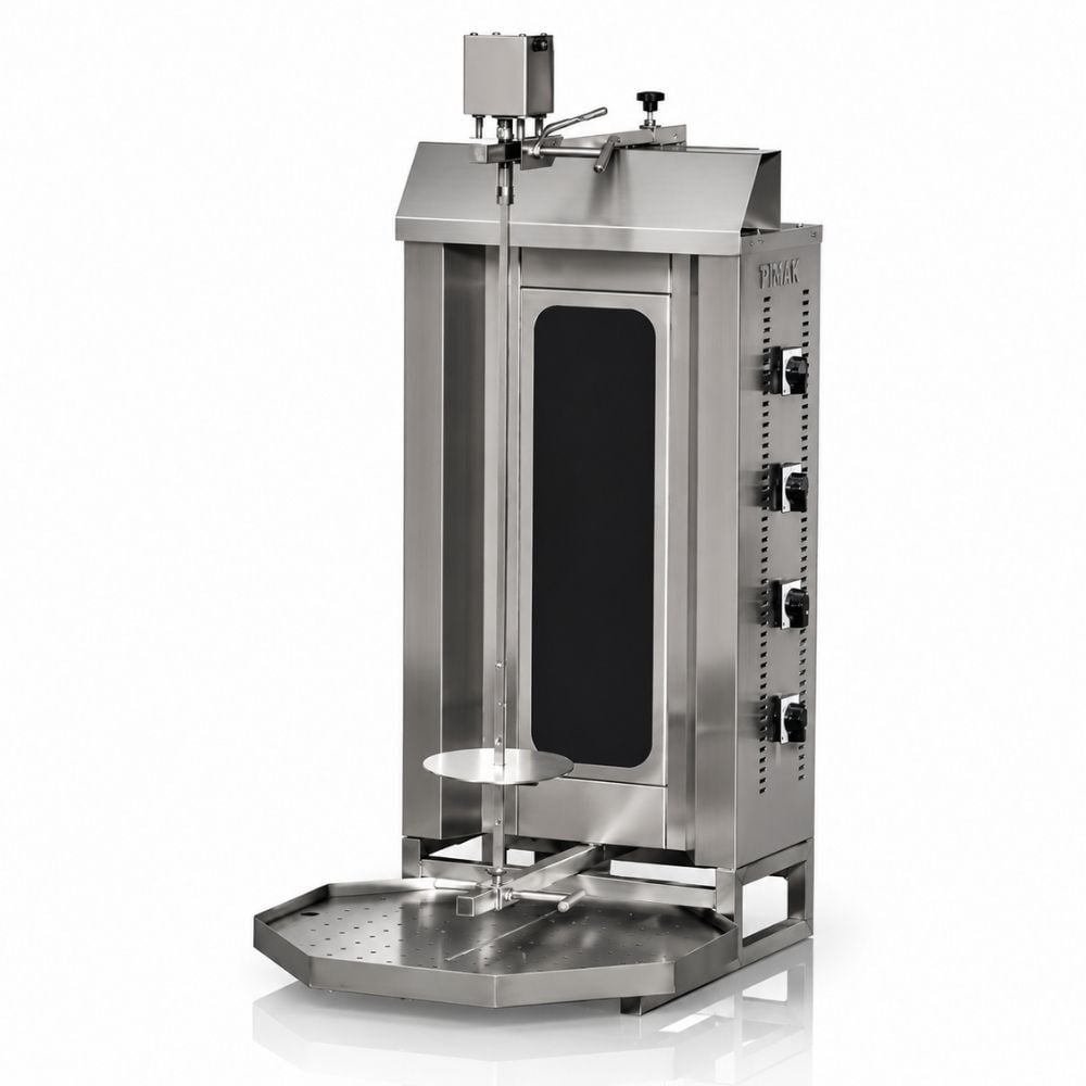 PimakPimak Elektrikli Üst Motorlu Camlı Döner Makinesi 4 RadyanlıM077-4C