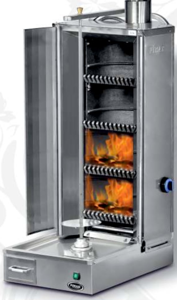 Pimak Kömürlü Döner Makinesi 3 Gözlü Motorlu