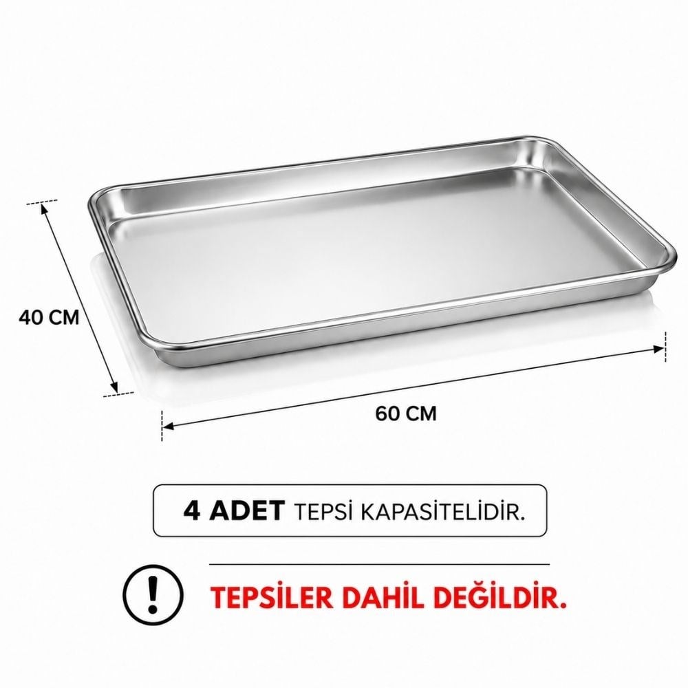 PimakPimak Manuel Patiseri Fırın 40x60 CM 4 TepsiPTS04-MANUEL