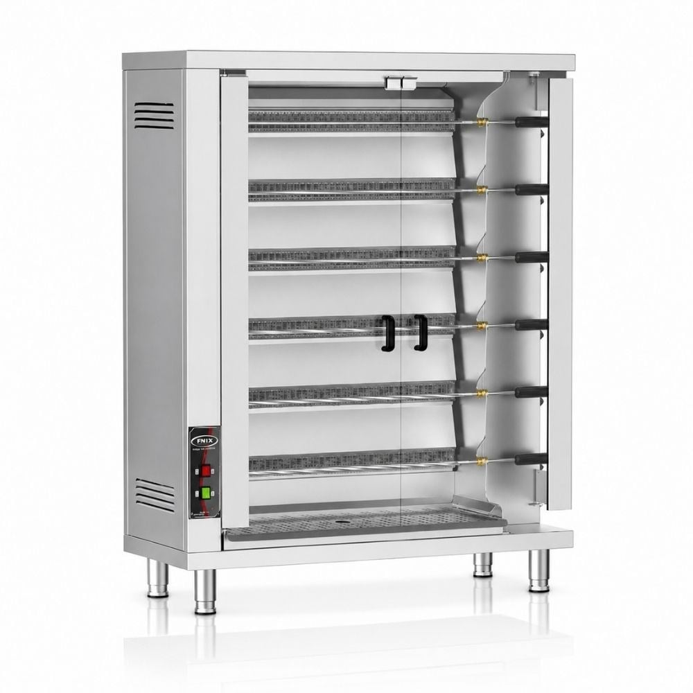 PimakPimak Radyanlı Piliç Çevirme Makinesi Doğalgazlı 36 PiliçM006R