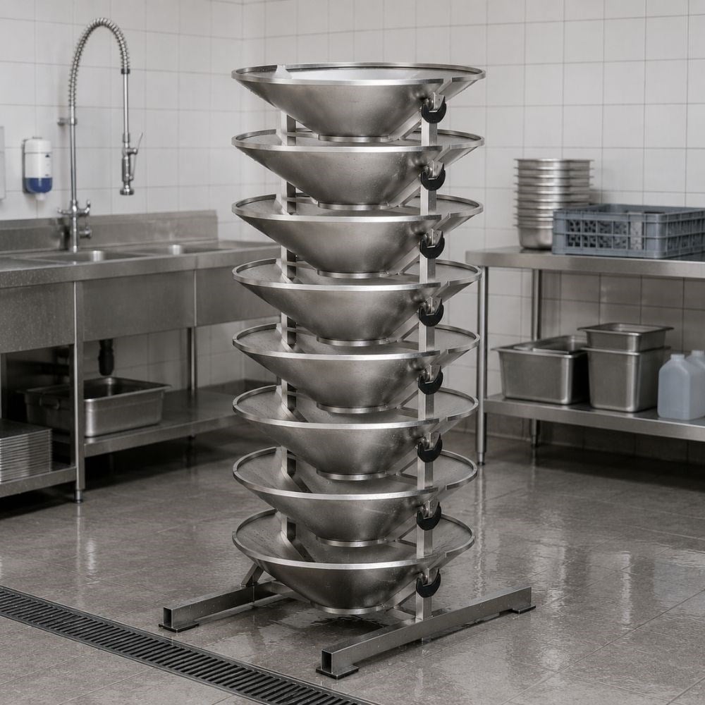 PimakPimak Robot Döner Konik Yıkama Arabası EkipmanlarıYK-KON