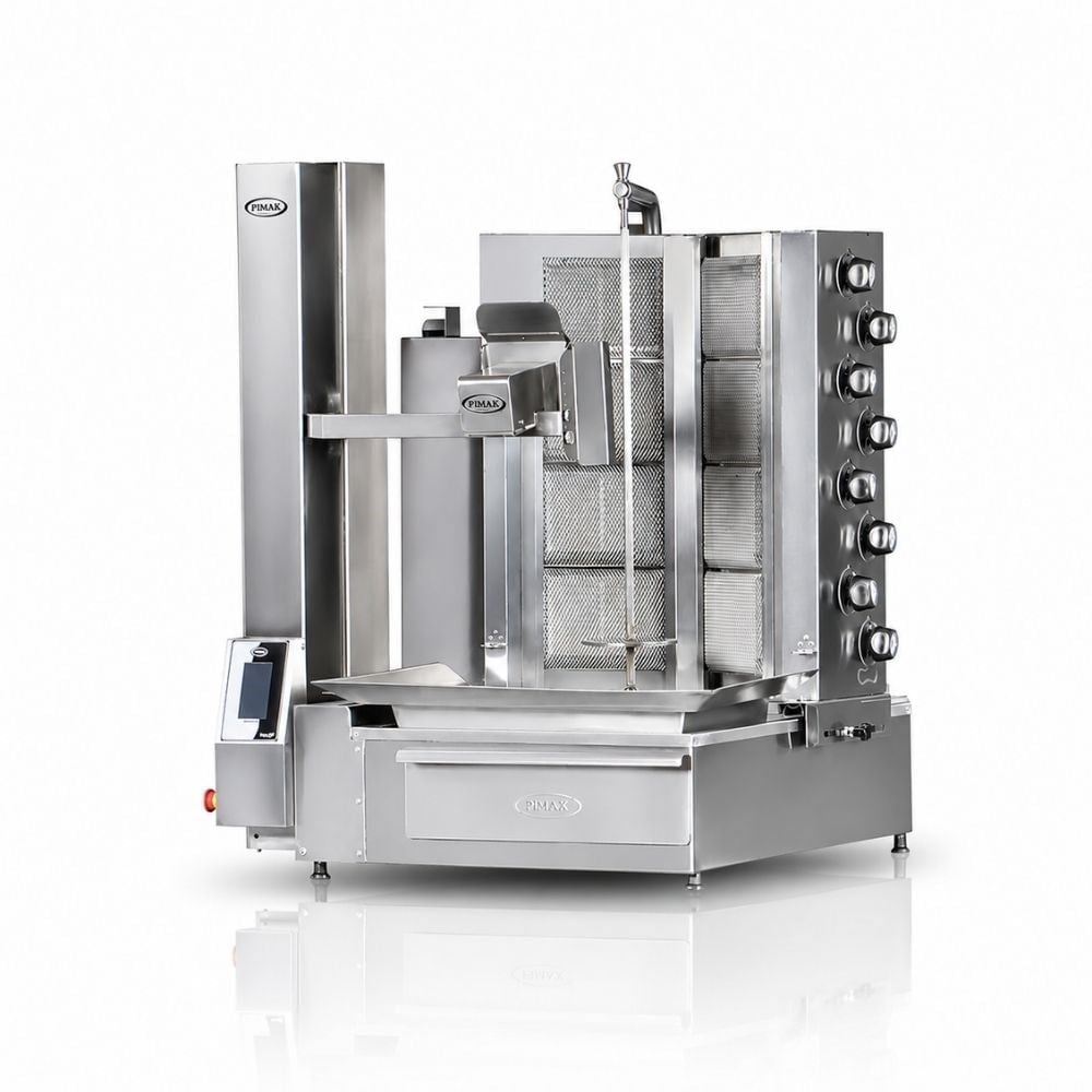 PimakPimak Robot Döner Makinaları 4 + 4 Radyanlı DoğalgazlıPDR120-G