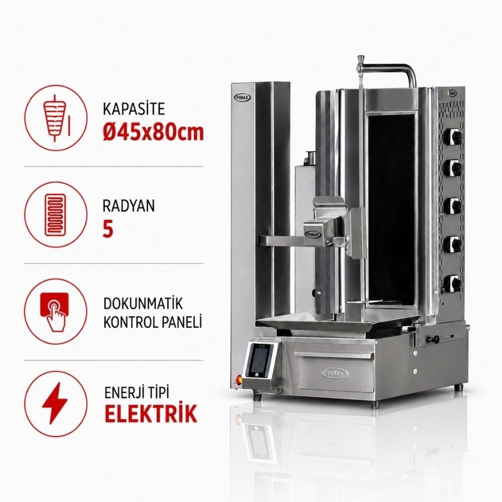 PimakPimak Robot Döner Makinaları 5 Radyanlı ElektrikliPDR100-E