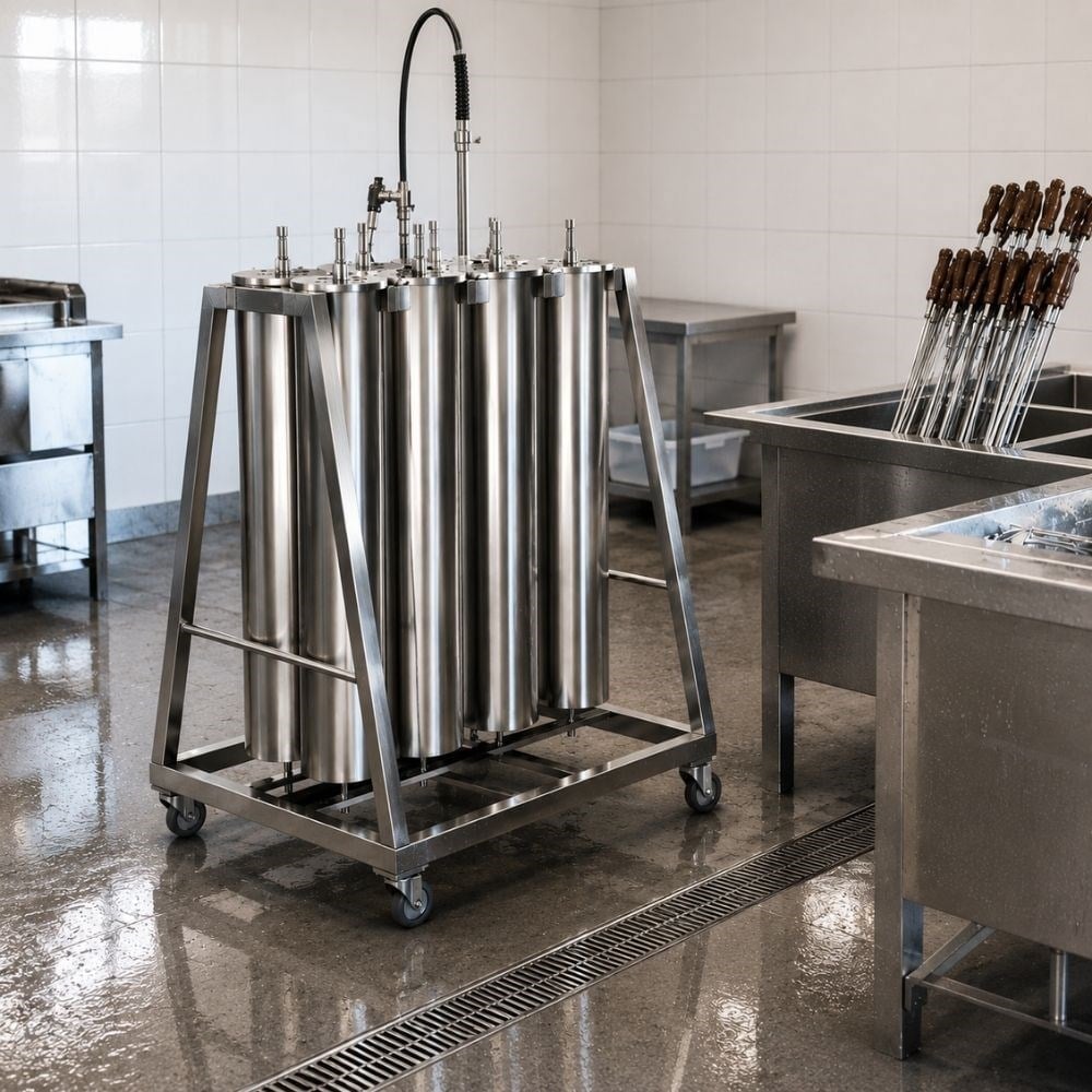 PimakPimak Robot Döner Şiş Yıkama Arabası EkipmanlarıYK-SARB