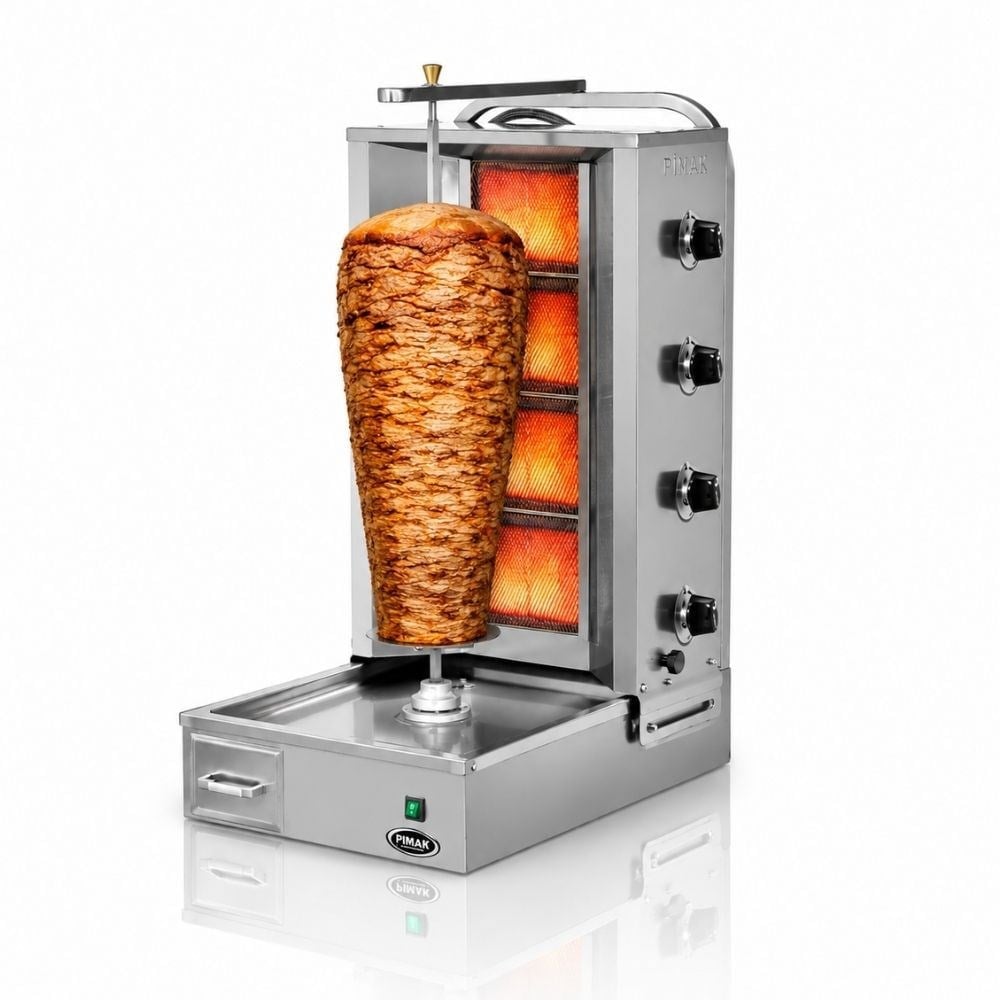 PimakPimak Tüplü Alttan Motorlu Döner Makinası 4 RadyanDO7/M77-(4A)-G