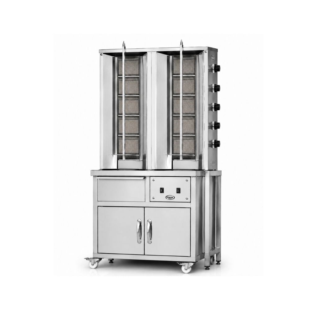 PimakPimak Tüplü Arabalı Döner Makinası 5 + 5 RadyanDO2/M077-X5+5-G