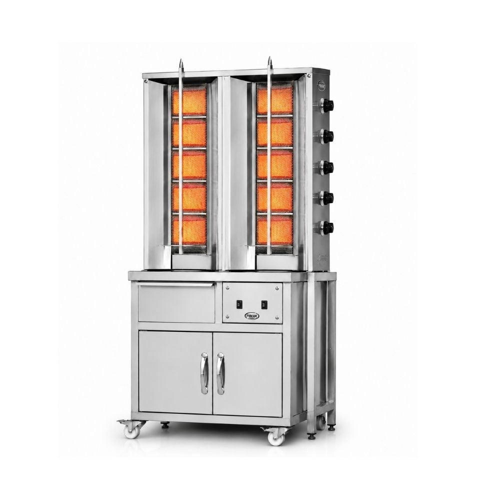 PimakPimak Tüplü Arabalı Döner Makinası 5 + 5 RadyanDO2/M077-X5+5-G