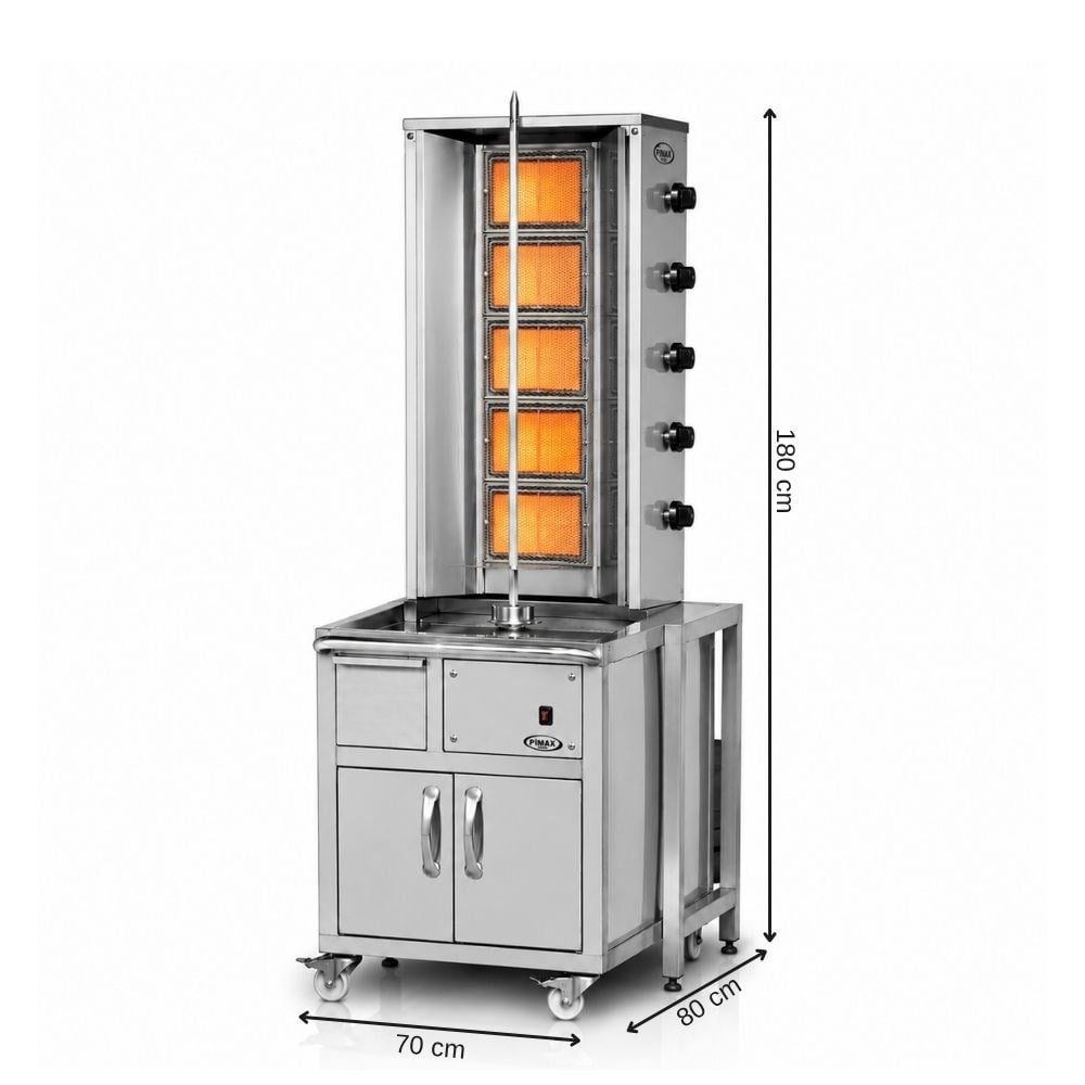 PimakPimak Tüplü Arabalı Döner Makinası 5 RadyanDO8/M077-X5-G