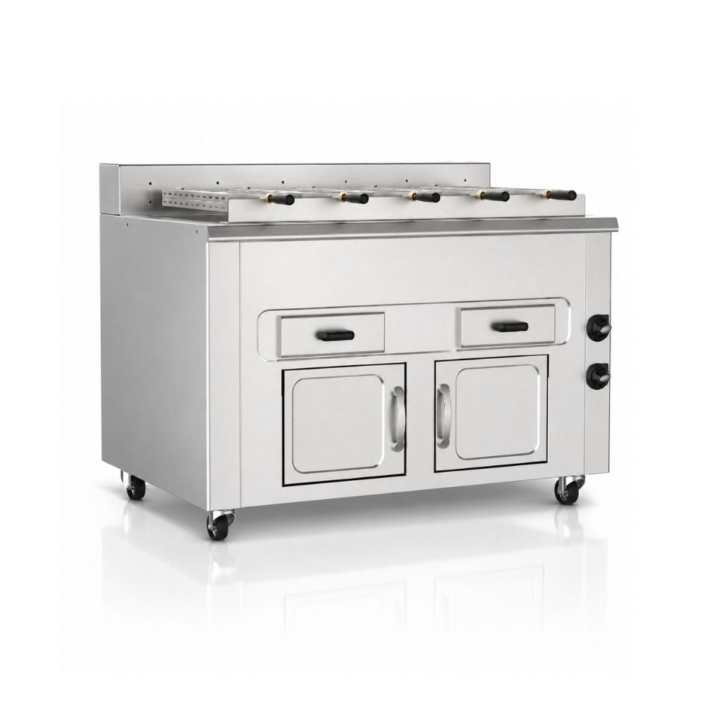 PimakPimak Yatay Piliç Makinesi 5 şiş KömürlüKM012X-5S