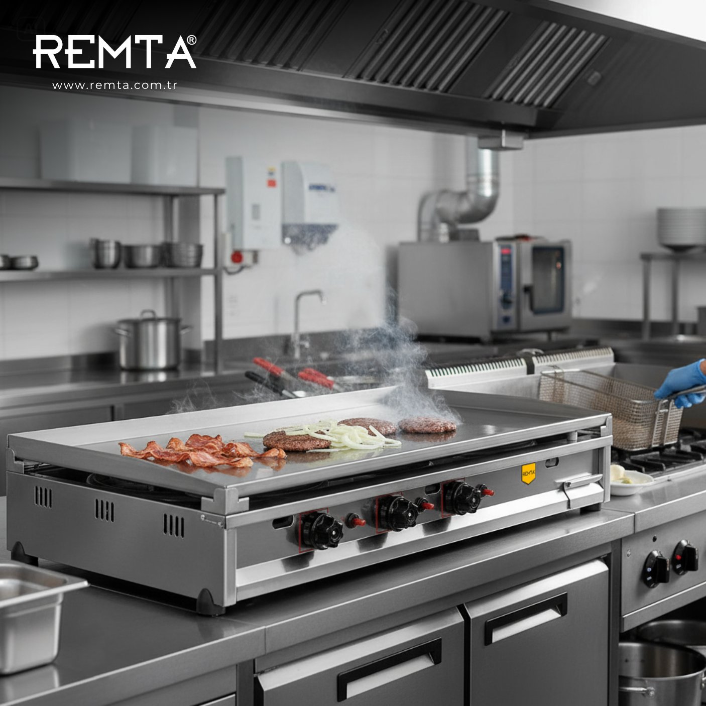 Remta 120 cm Pleyt Izgara Doğalgazlı CE