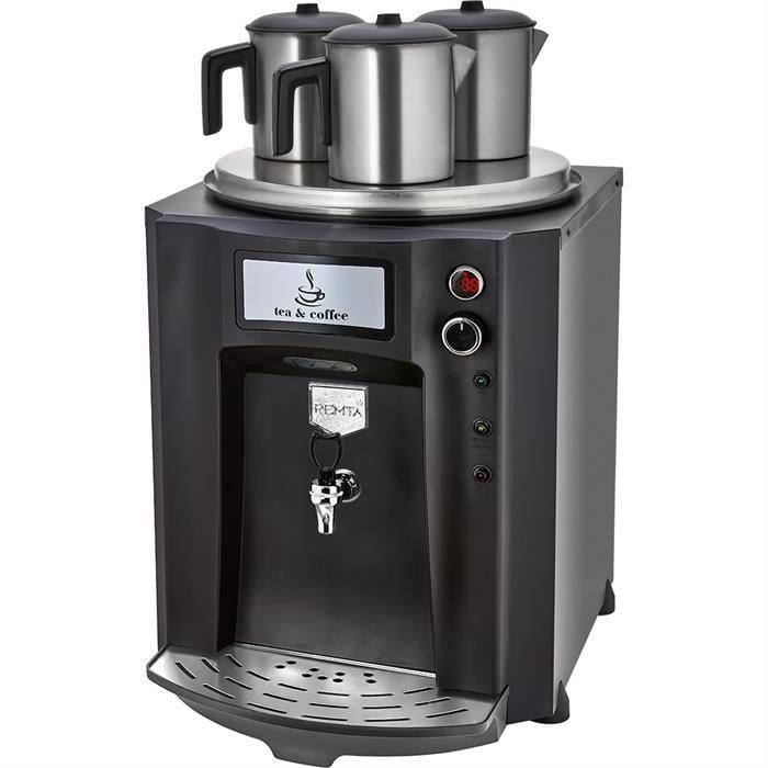 Remta Premium Jumbo 40 Litre Üç Demlikli Çay Makinesi - Siyah