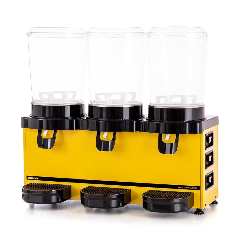 Samixir Triple Panoramik Analog 30 Lt Soğutuculu İçecek Makinesi