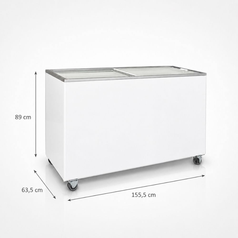 ŞENOCAKŞenocak D-500 DFSG FF Düz Sürgü Camlı Derin Dondurucu 220VD-500 DFSG FF
