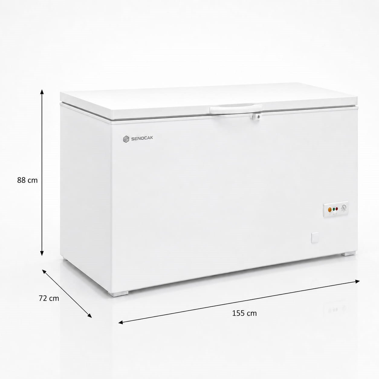 ŞENOCAKŞenocak D580 DF DUAL 435 Lt Çift Modlu Derin DondurucuD580-DF-DUAL