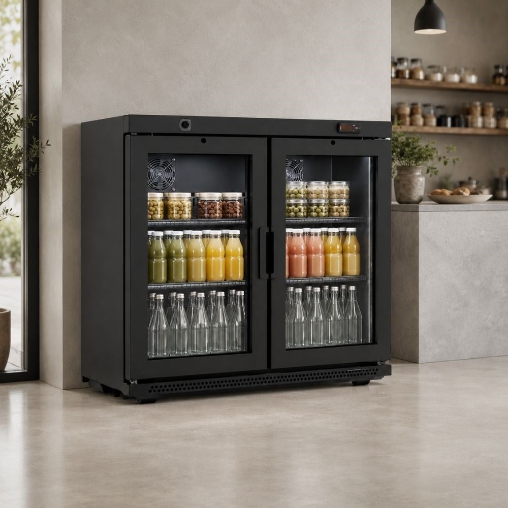 ŞENOCAKŞenocak GC 230 BB Çift Kapılı Bar Altı Şişe Soğutucu 220VGC-230 BB