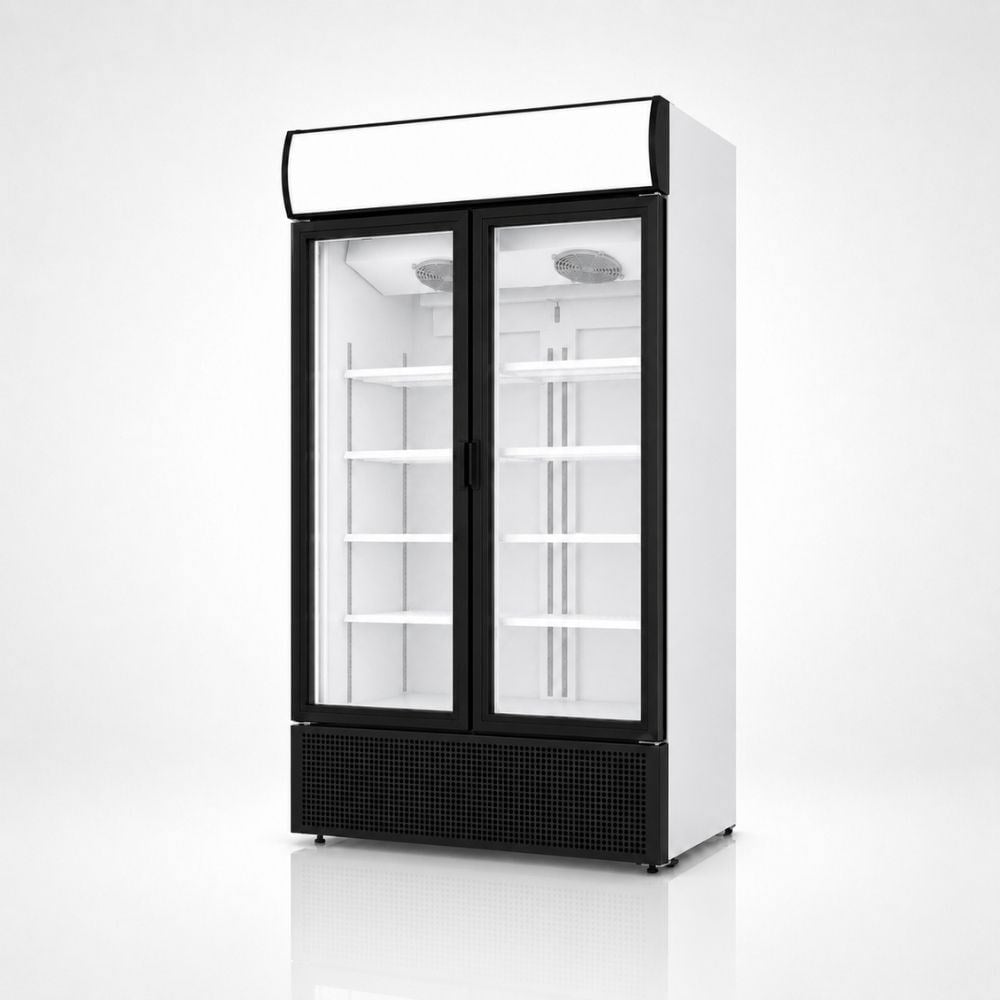 ŞENOCAKŞenocak S-1300 Slim TD Çift Çarpma Kapılı Kanopili Şişe Soğutucu Dolap 220VS-1300 SLİM TD KANOPİLİ