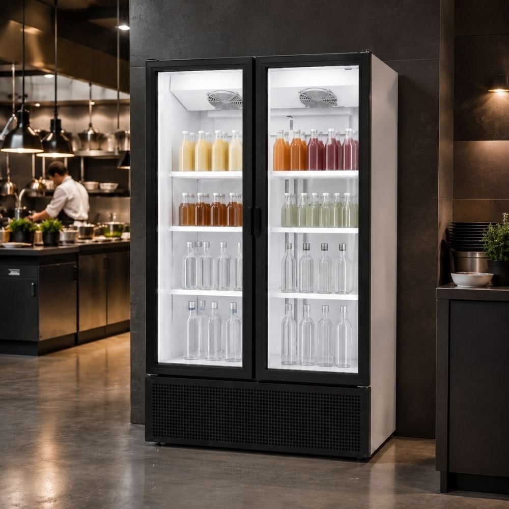 ŞENOCAKŞenocak S-1300 Slim WOC Çift Kapılı Kanopisiz Şişe Soğutucu Dolap 220VS-1300 SLİM TD KANOPİSİZ