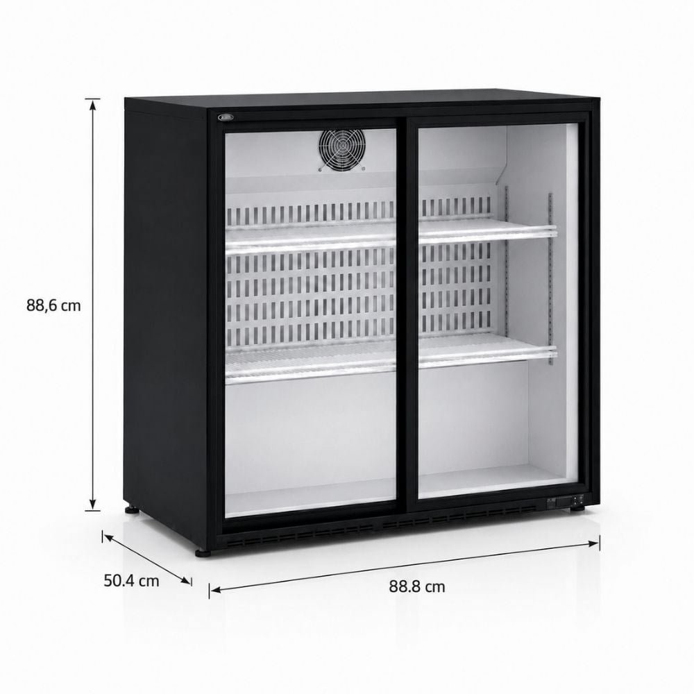 ŞENOCAKŞenocak S220 BB DD Çift Kapılı Sürgü Camlı Backbar Şişe Soğutucu 220VS-220 BB DD