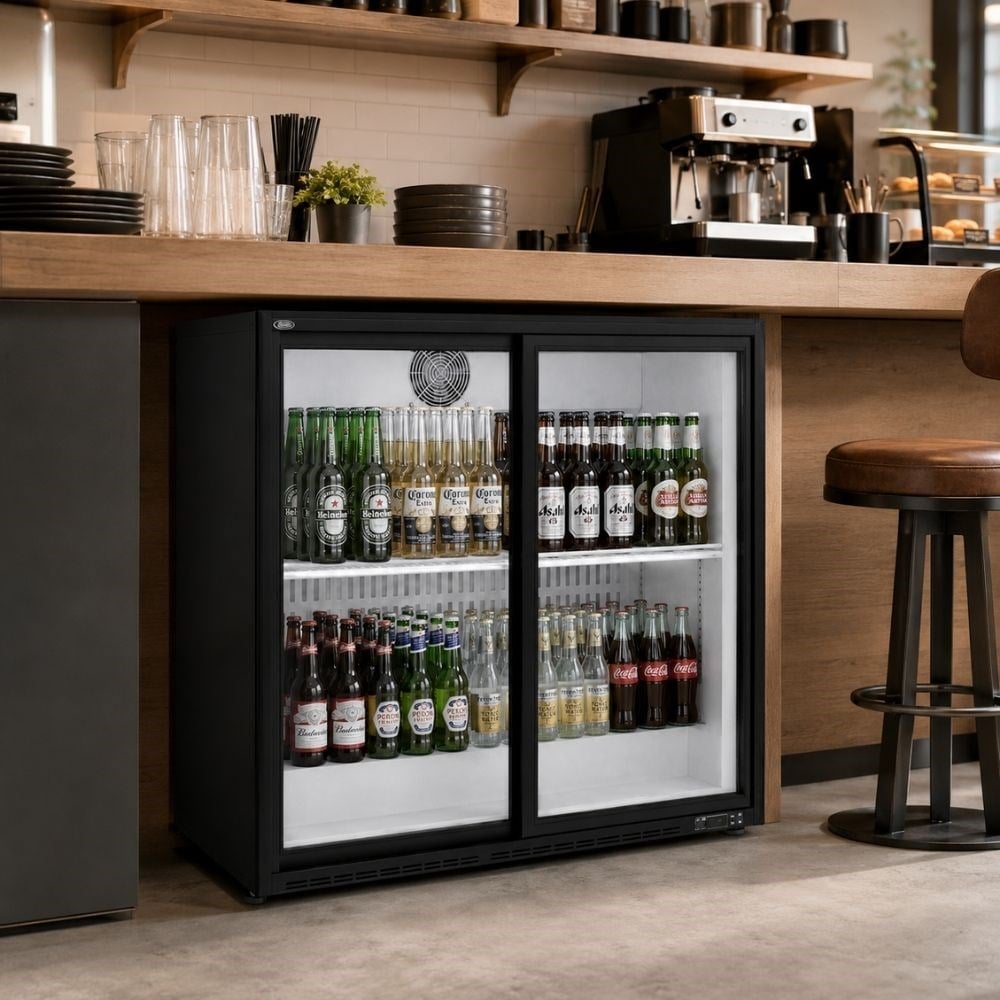 ŞENOCAKŞenocak S220 BB SD Çift Kapılı Sürgü Camlı Backbar Şişe Soğutucu 220VS-220 BB DD