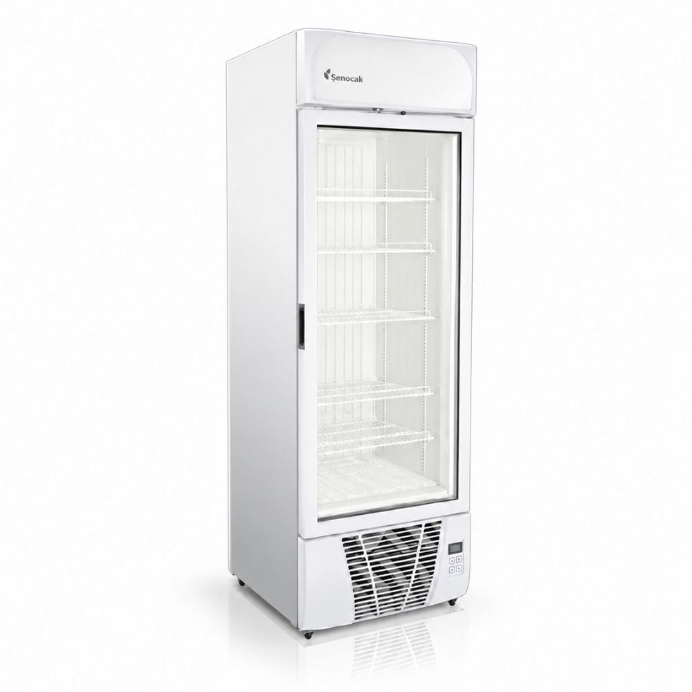 ŞENOCAKŞenocak VF500 Tek Kapılı No Frost Camlı Dikey Derin Dondurucu 220VVF-500 NF