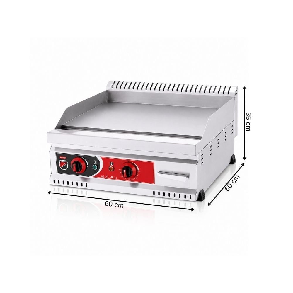 Işıkgaz SilverinoxSilverinox 600 Seri Elektrikli Düz Pleyt Izgara 60x60 Cm 220VPGE-60-D