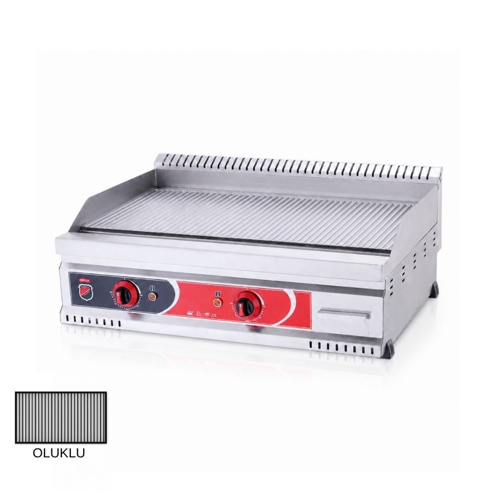 Işıkgaz SilverinoxSilverinox 600 Seri Elektrikli Oluklu Izgara 80x60 Cm 220VPGE-80-T