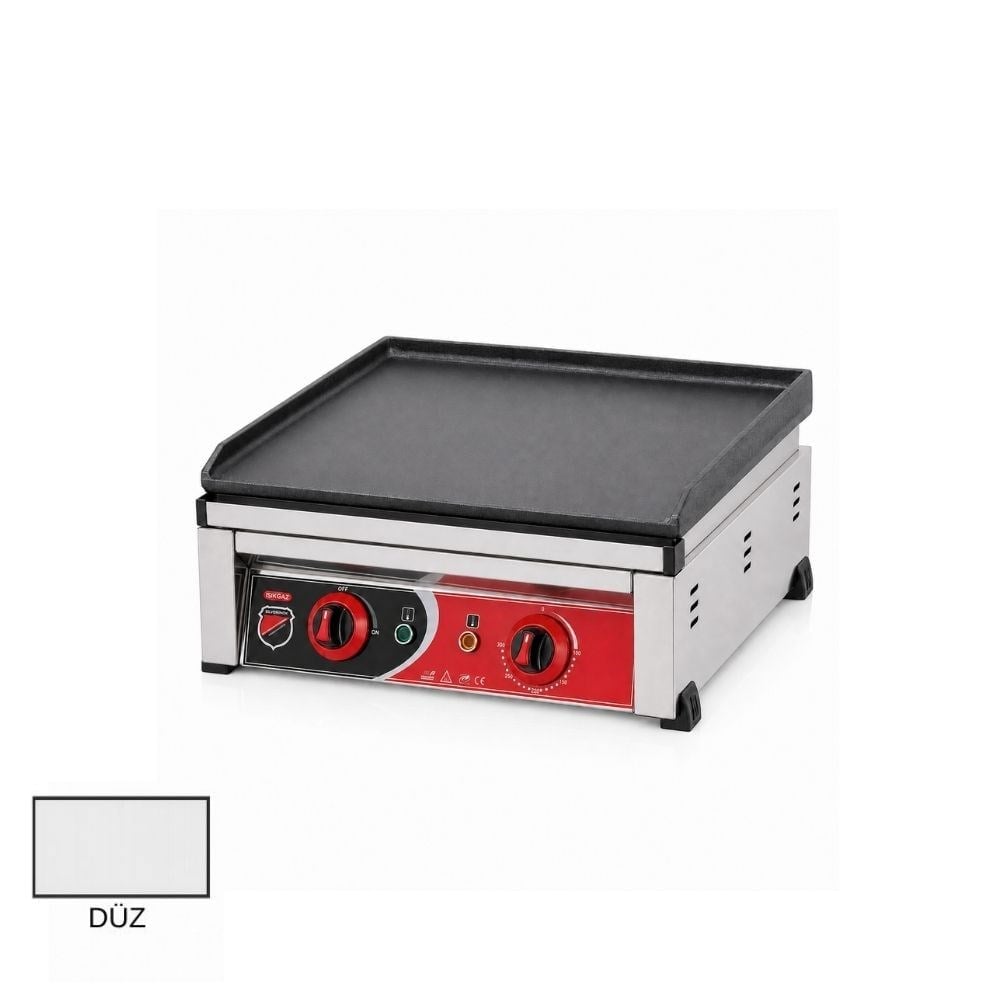 Işıkgaz SilverinoxSilverinox Elektrikli Set Üstü Döküm Düz Pleyt Izgara 50 Cm 220VSLVR-2150-DZ