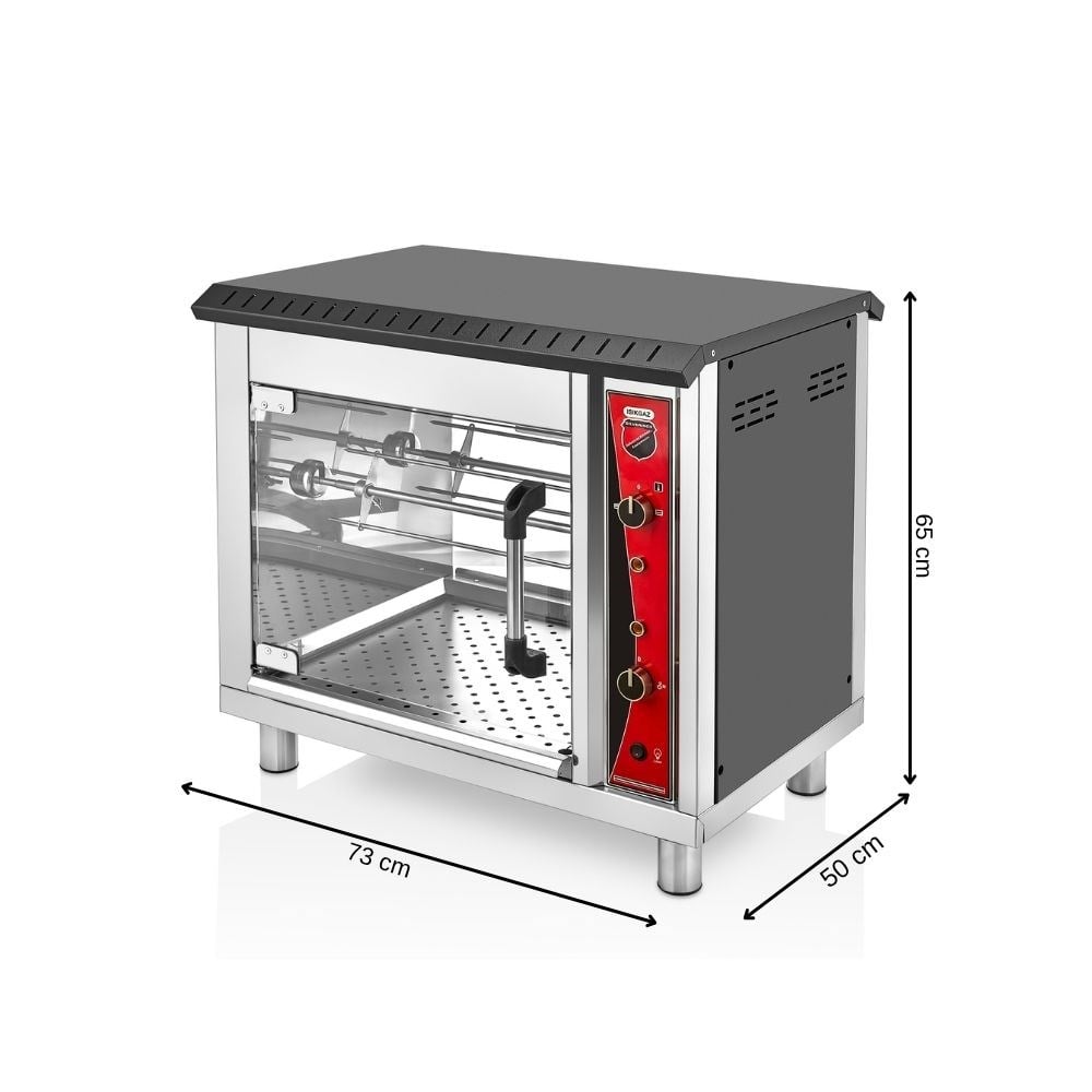 Işıkgaz SilverinoxSilverinox Elektrikli Set Üstü Piliç Çevirme 2 Şiş 6 Piliç 220VPL-6