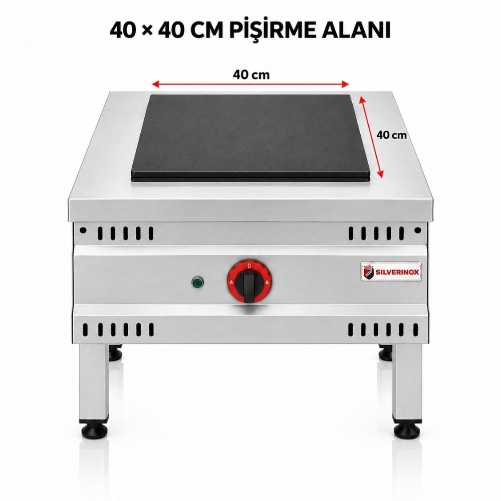 Işıkgaz SilverinoxSilverinox Elektrikli Yer Ocağı 40 Cm 380VSLVR-YER-04