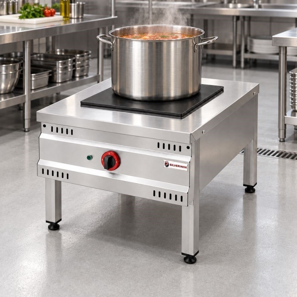 Işıkgaz SilverinoxSilverinox Elektrikli Yer Ocağı 40 Cm 380VSLVR-YER-04