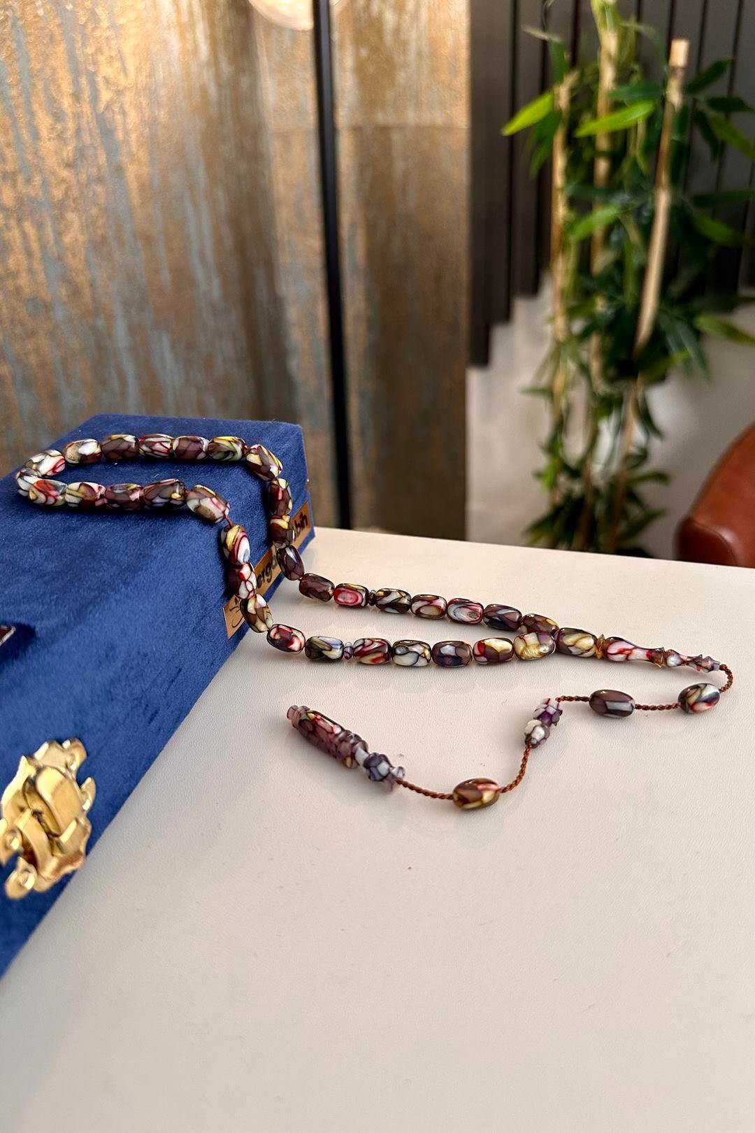 Multi Color Yeni Galalith (Galanit) Tesbih Usta İşçiliği
