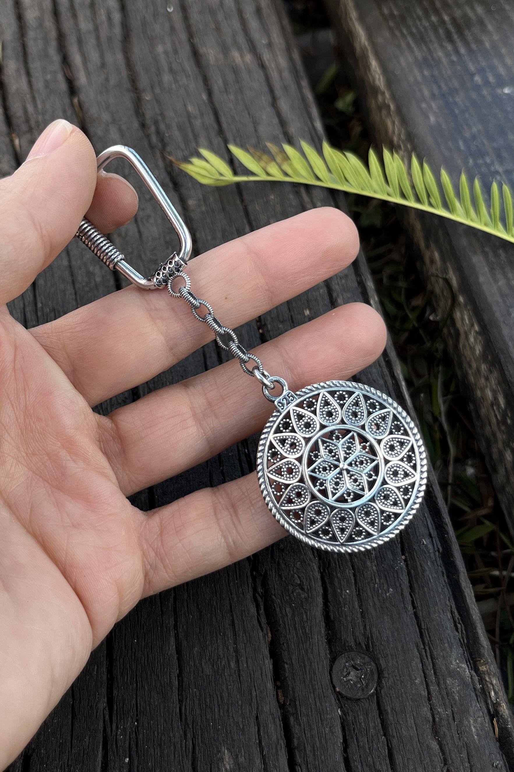 Göz Yaşı Motif Gümüş Telkari Anahtarlık
