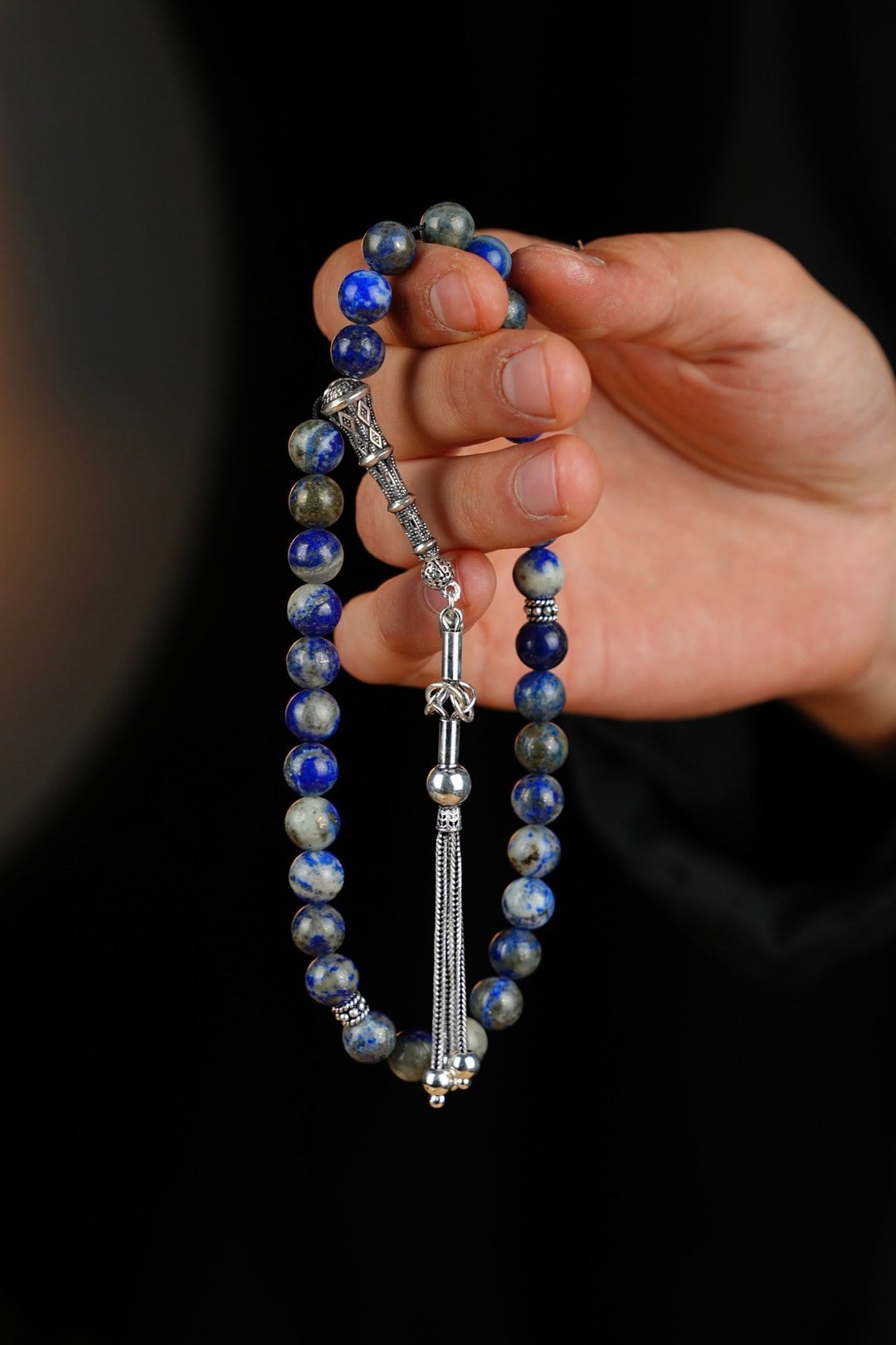 Lapis lazuli Tesbih Gümüş Tasarım