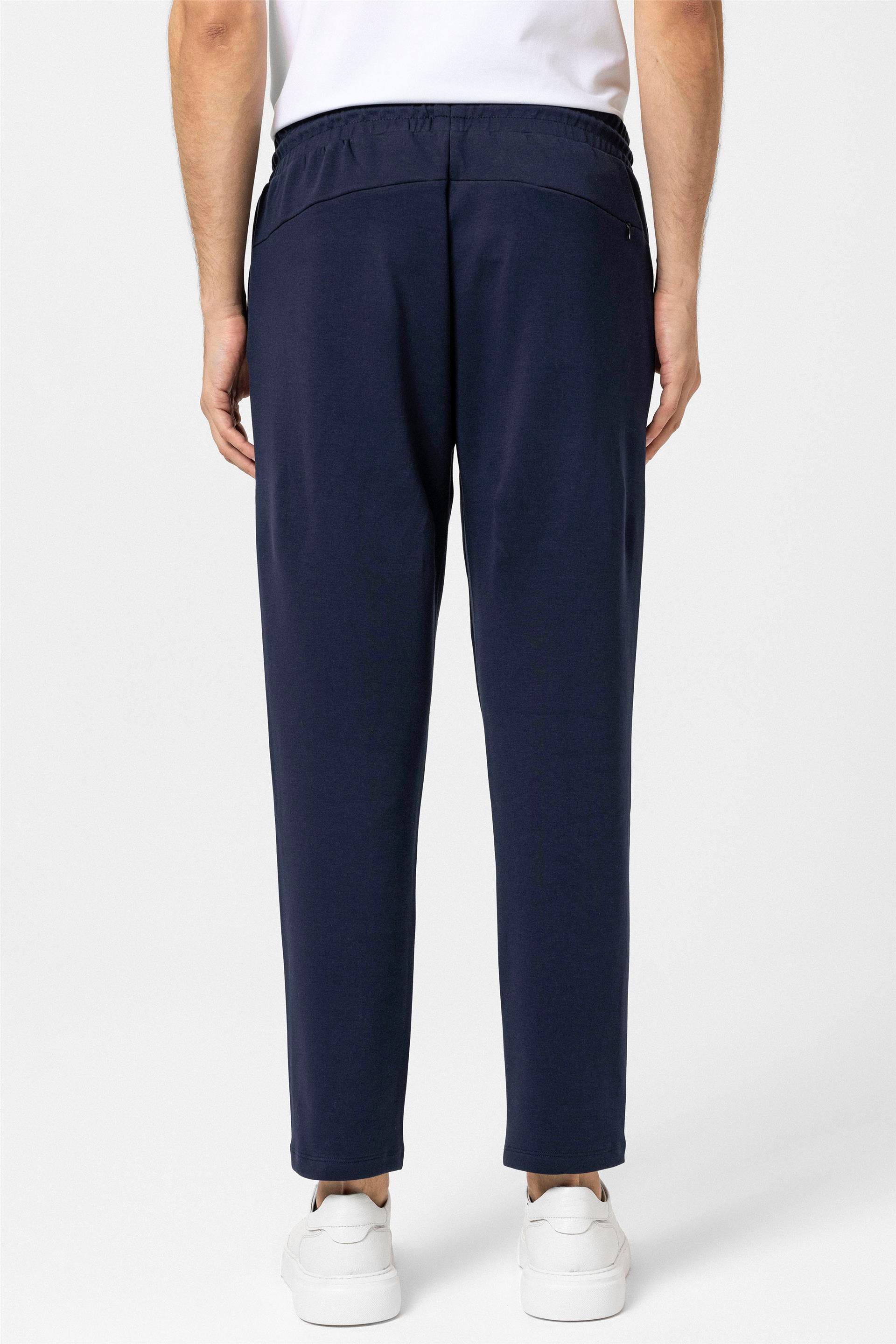 Lacivert Regular Düz Jogger Pantolon