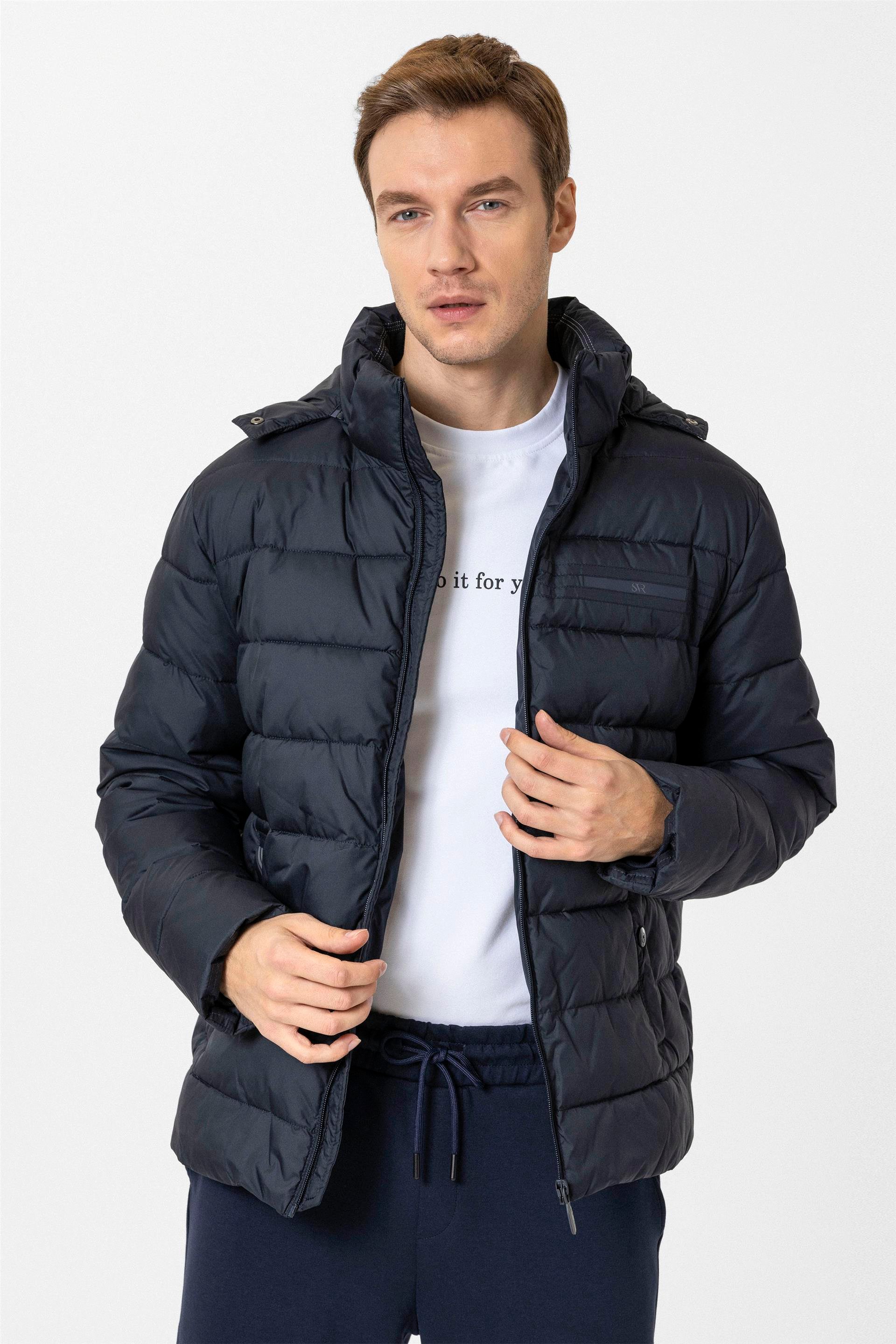 Lacivert Slim Dolum Mont