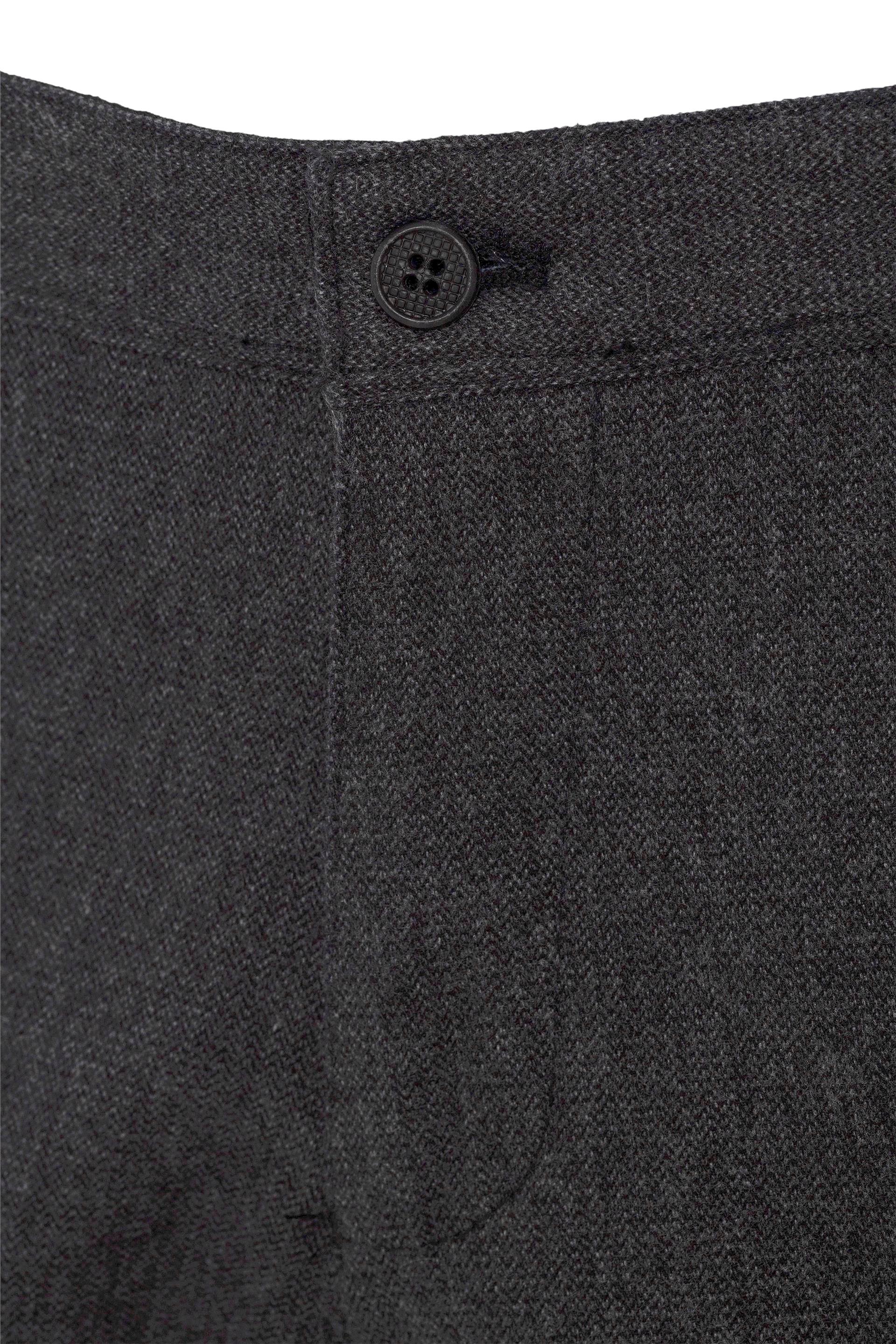 Siyah Regular Armürlü   Pantolon