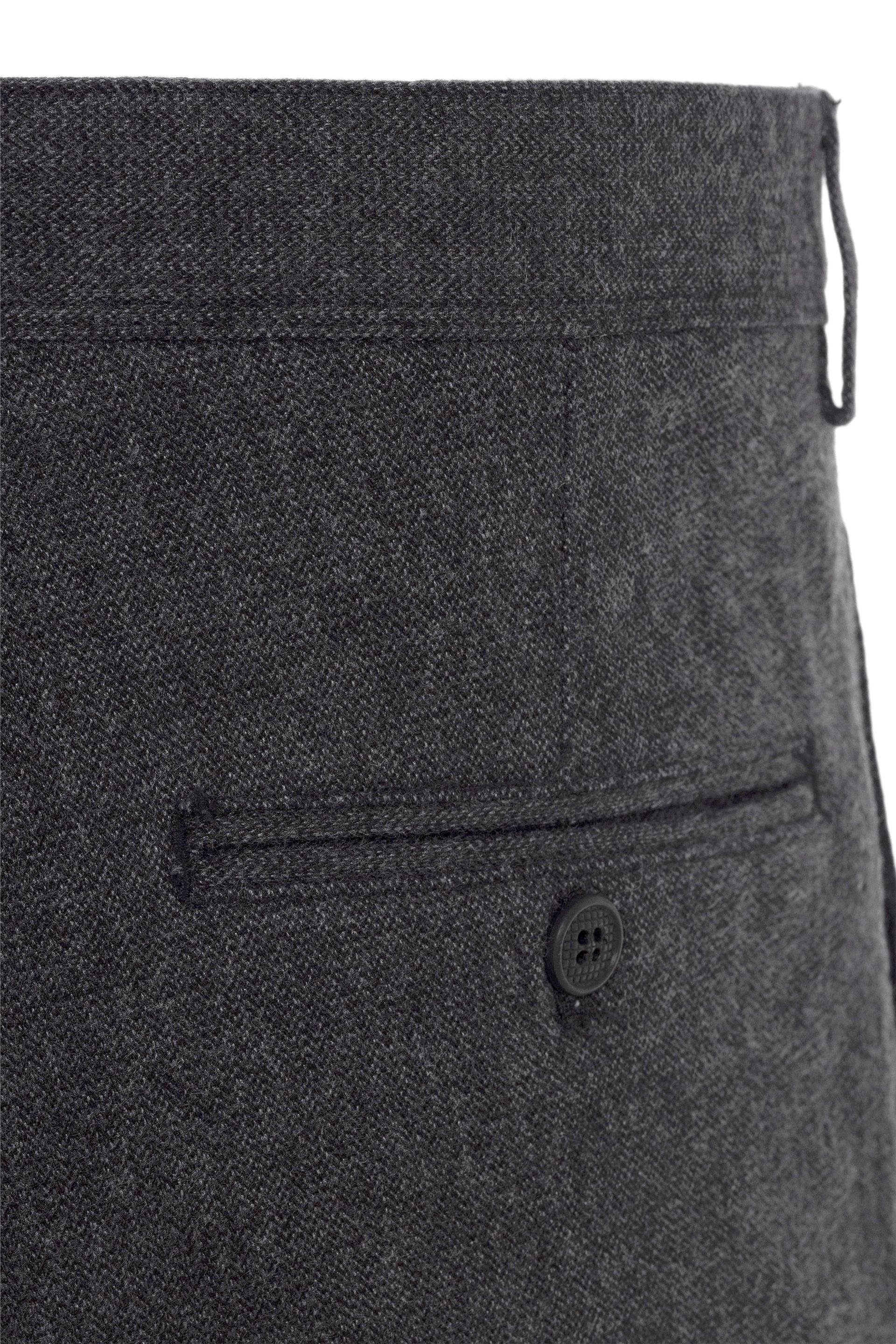 Siyah Regular Armürlü   Pantolon