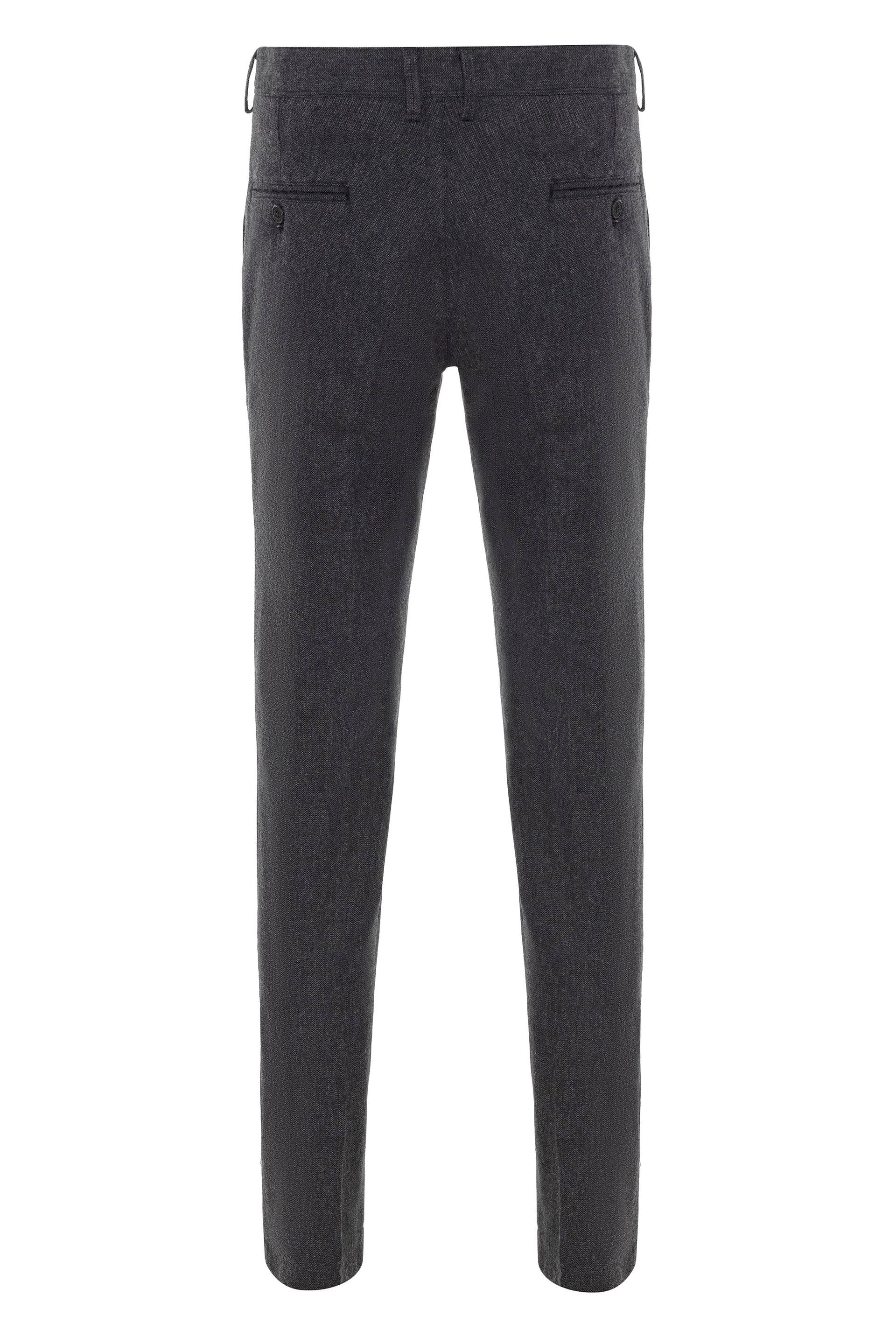 Siyah Regular Armürlü   Pantolon
