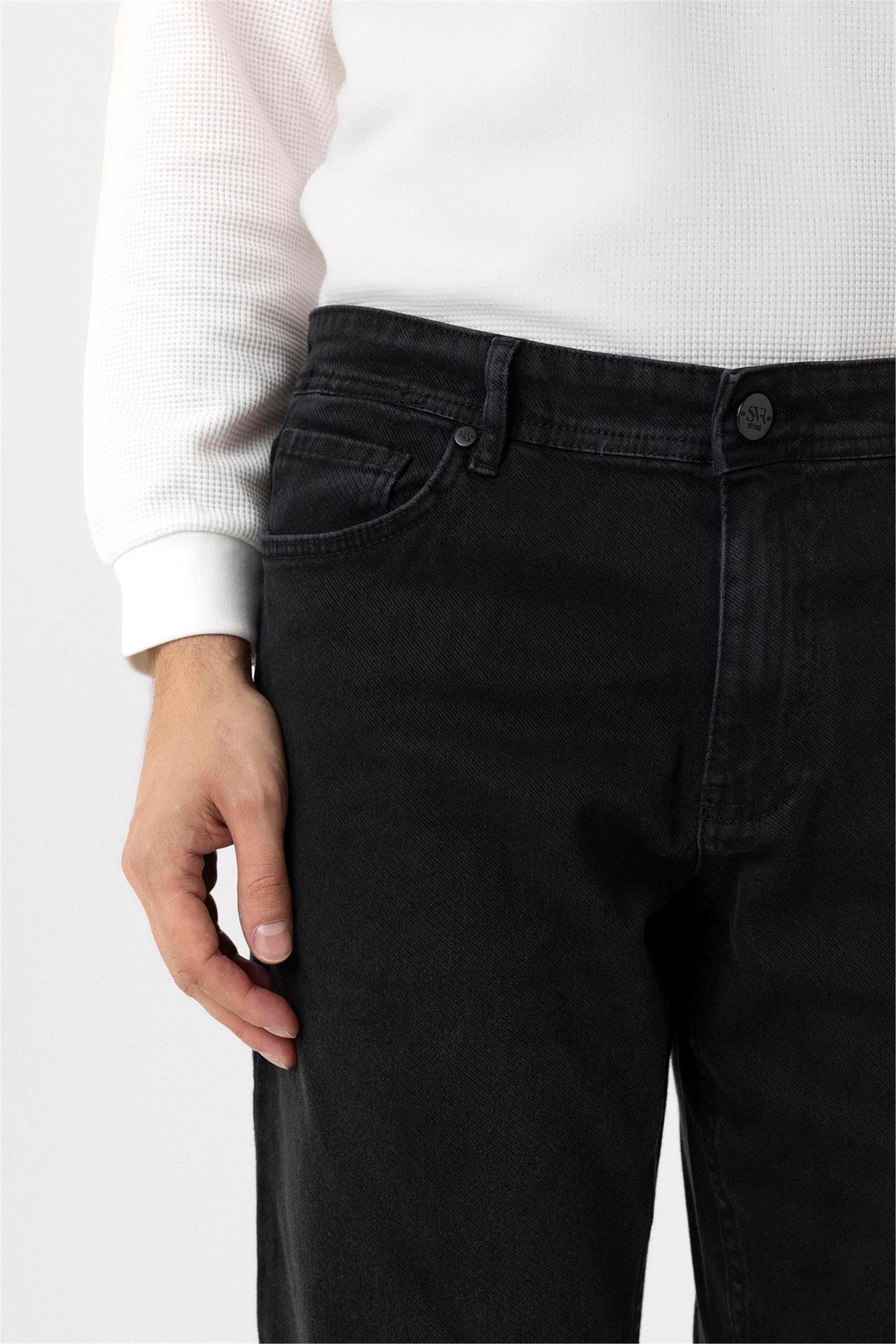 Siyah Regular Denim Pantolon