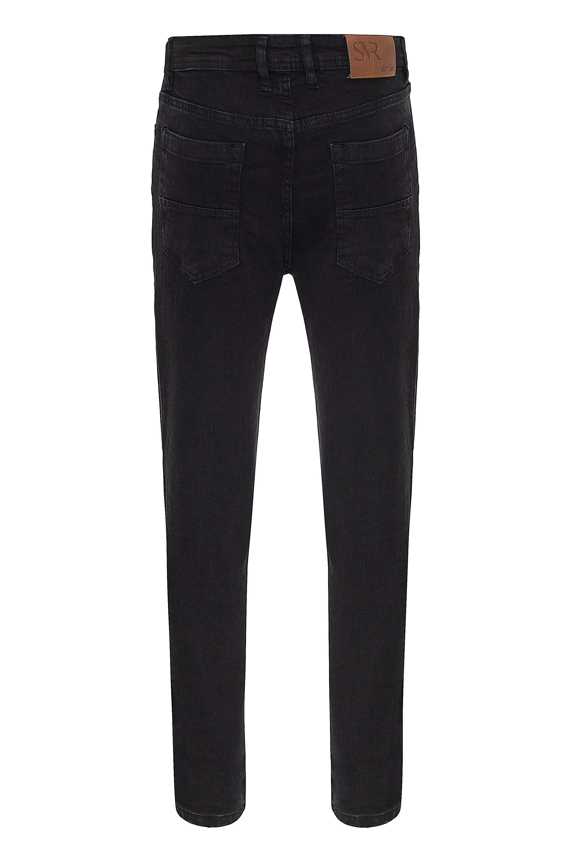 Siyah Regular Denim   Pantolon