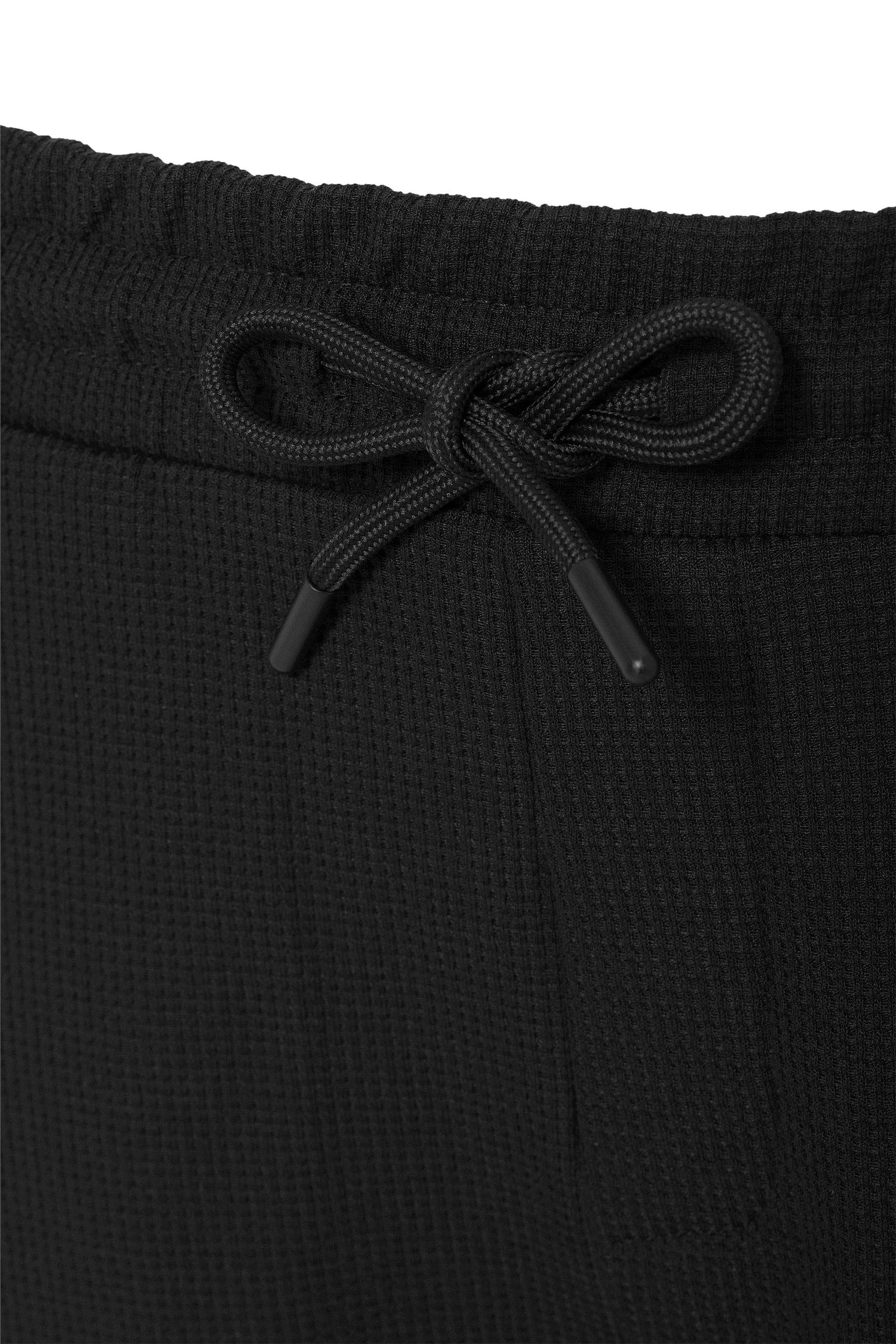 Siyah Regular Düz Jogger Pantolon