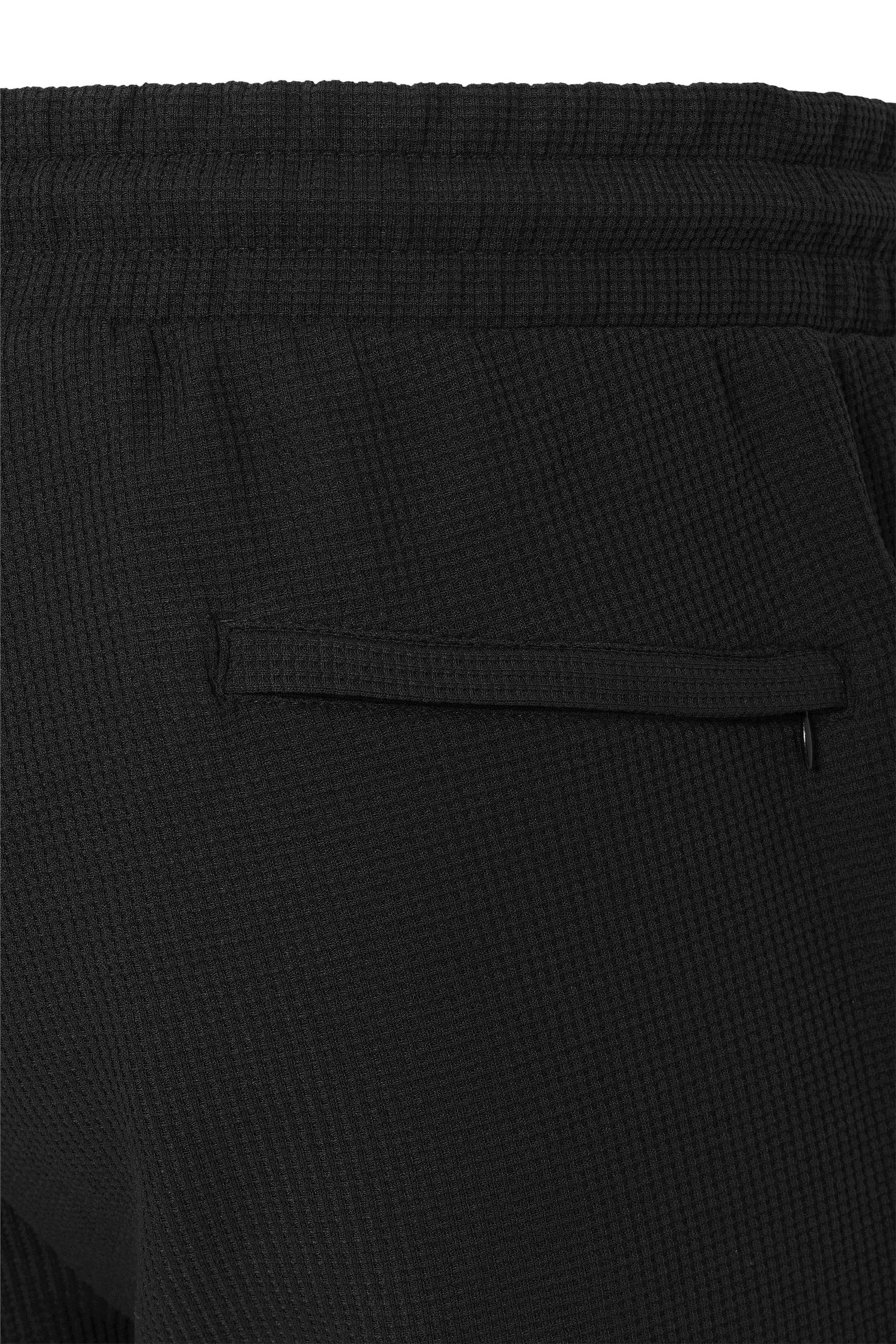 Siyah Regular Düz Jogger Pantolon
