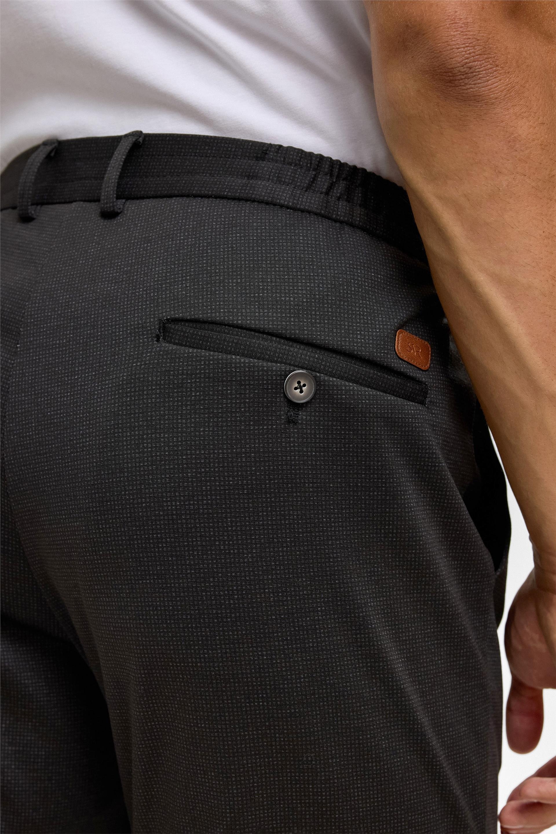 Siyah Slim Armürlü Jogger Pantolon