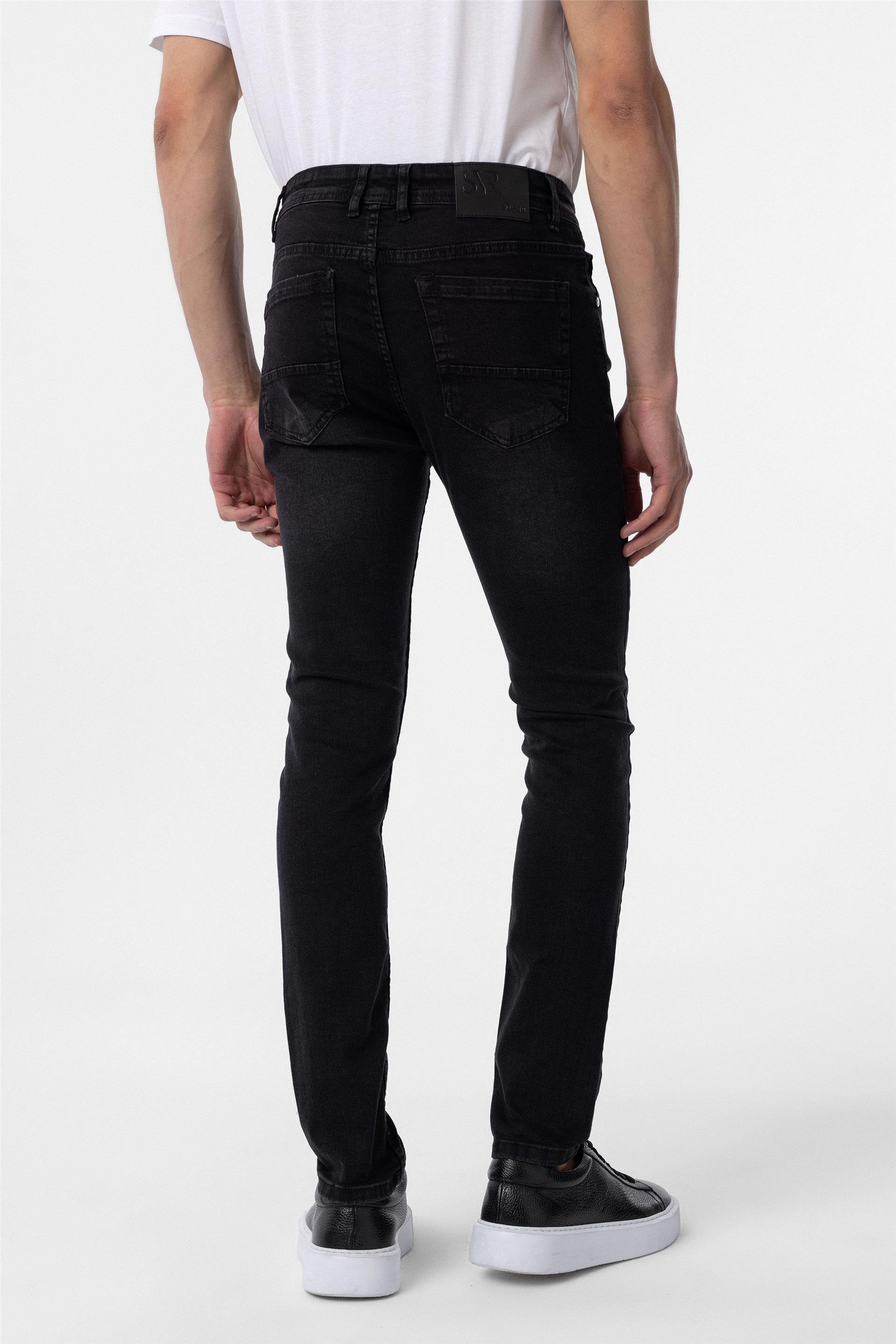 Siyah Süper Slim Düz Pantolon