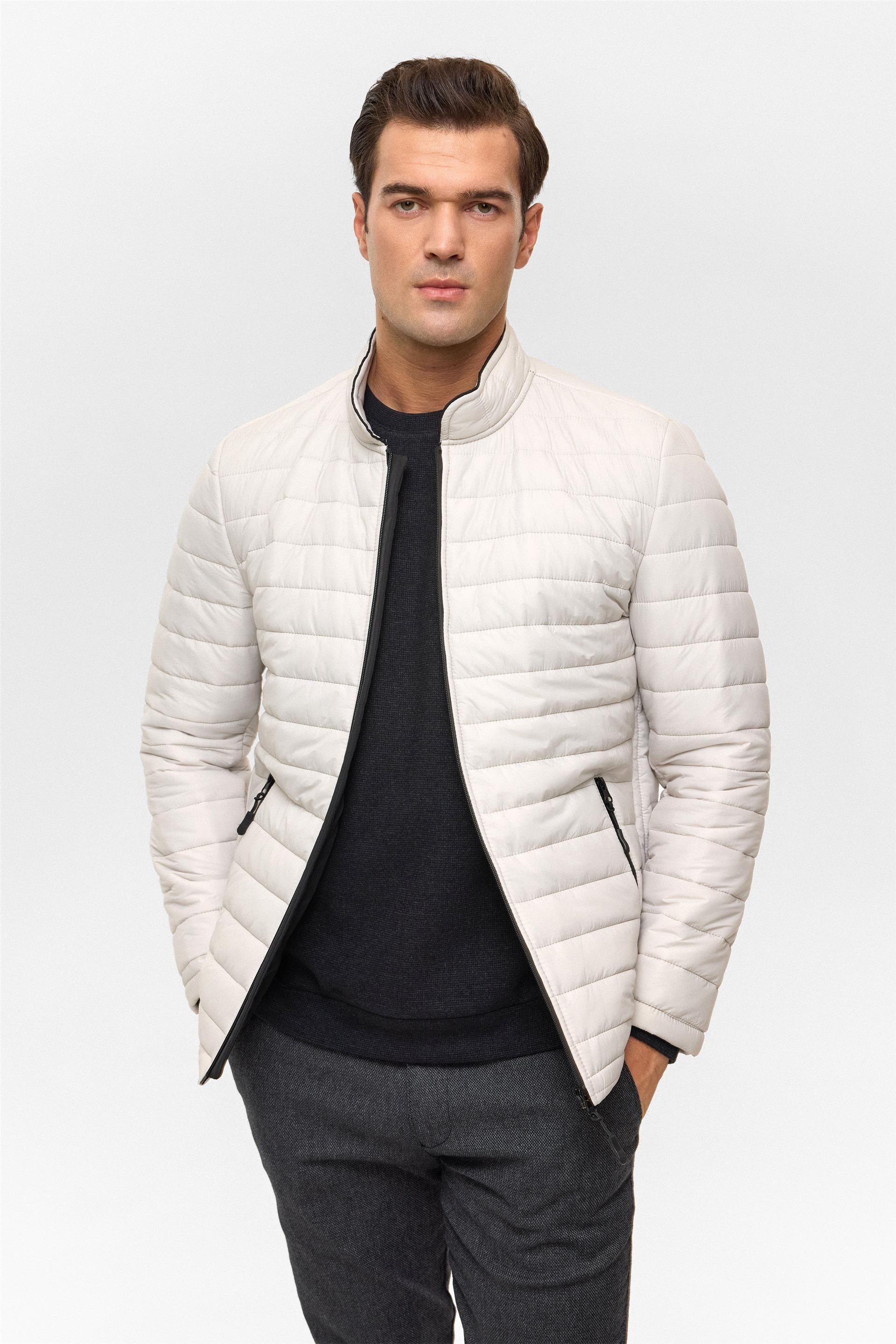 Taş Slim Kapitone Mont