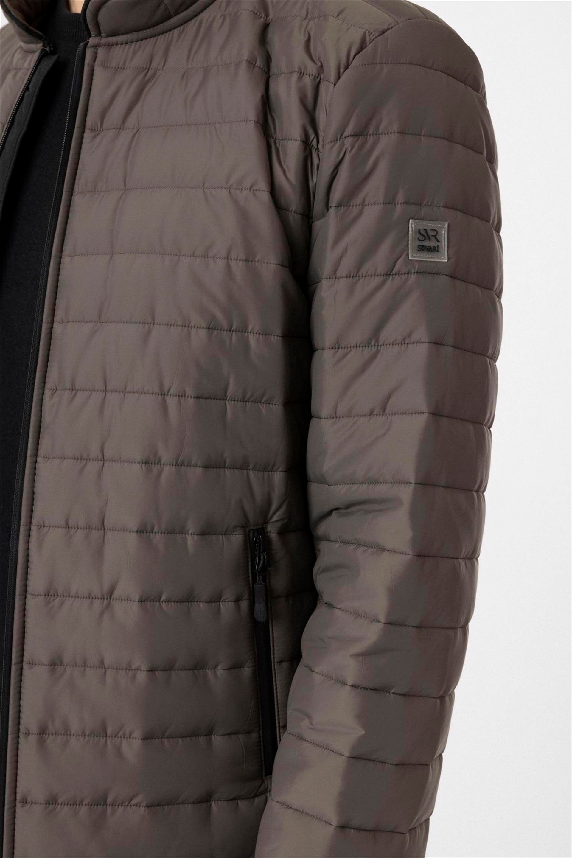 YEŞİL HAKİ 4 Slim Kapitone Mont