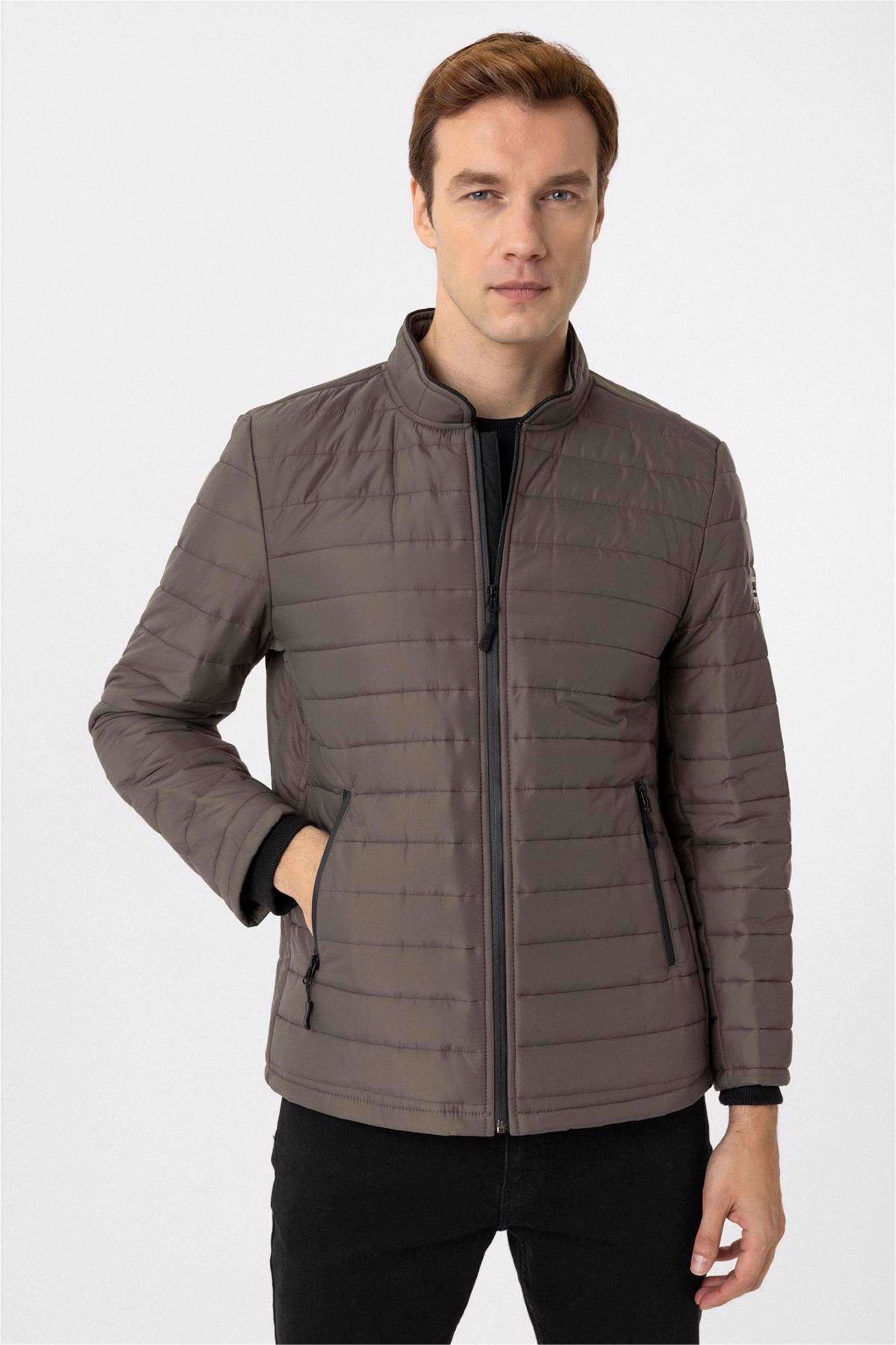 YEŞİL HAKİ 4 Slim Kapitone Mont