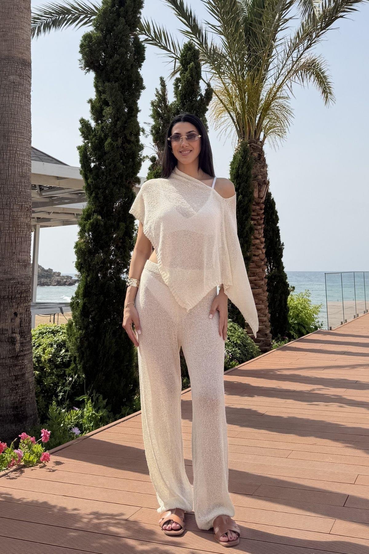 ASİMETRİK KESİM BÜRÜMCÜK PLAJ TAKIM 